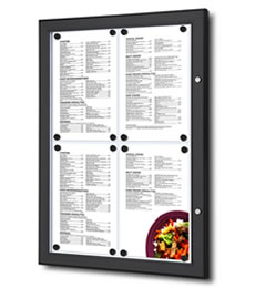 Menu Display Cases